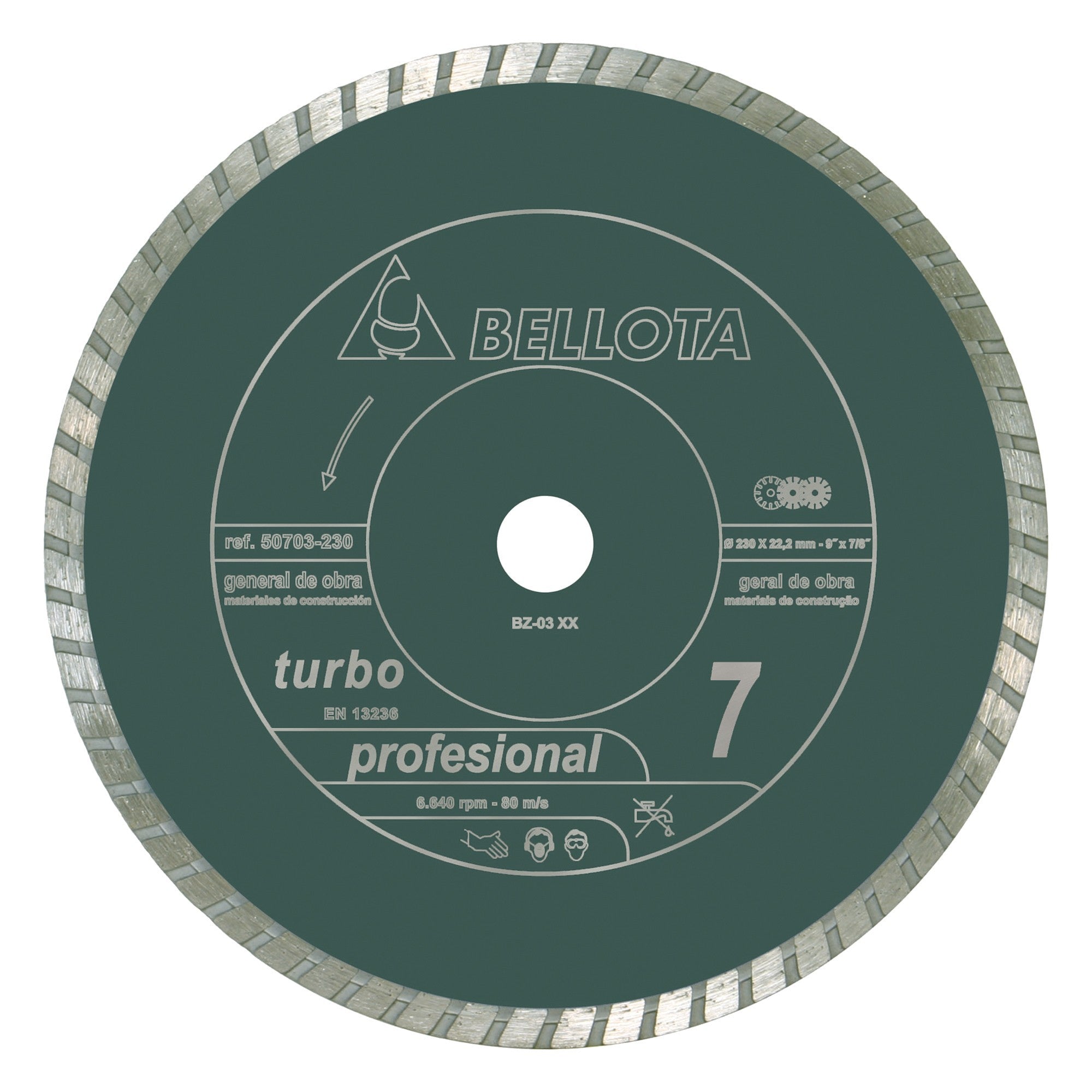 Disco diamante turbo general de obra / 50703230