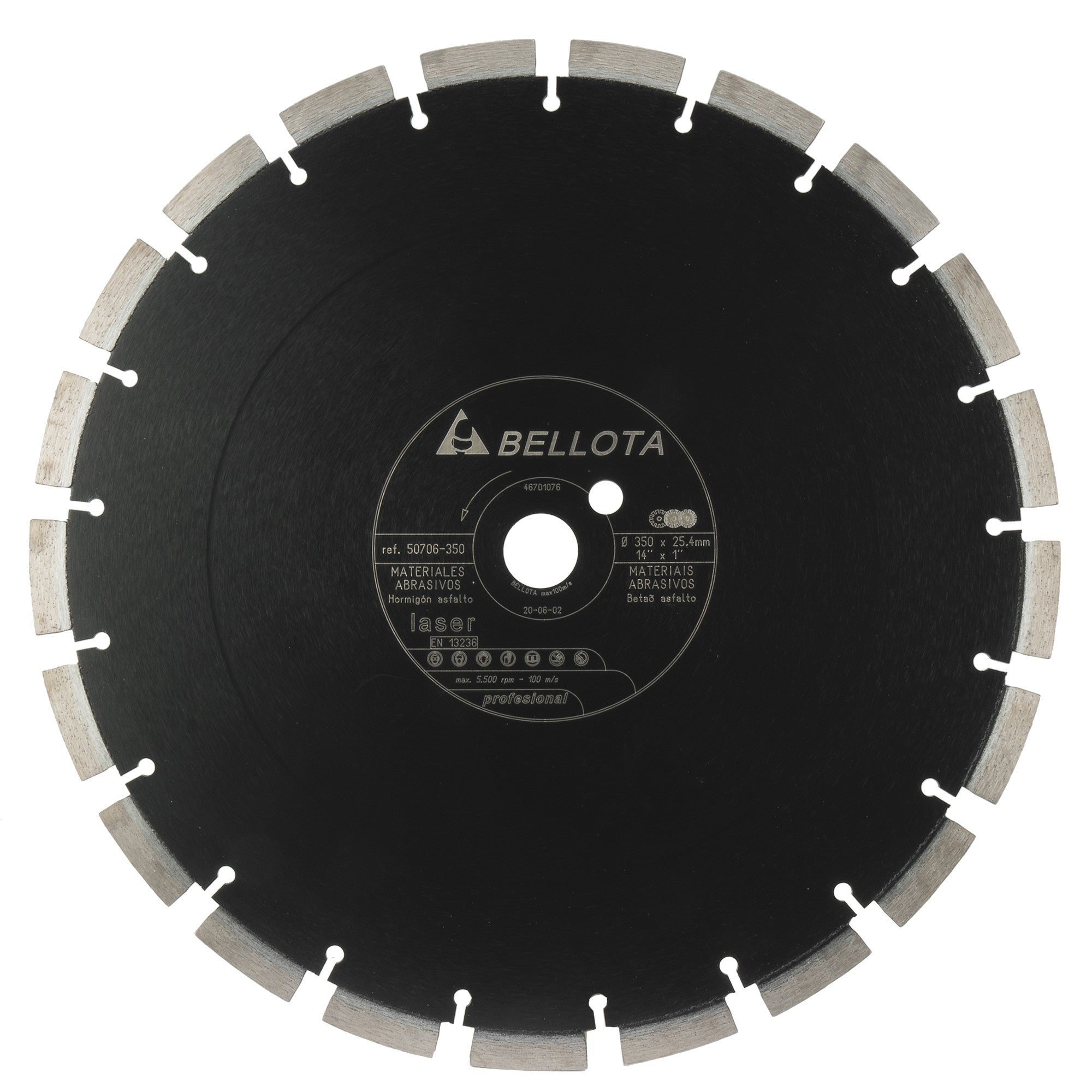 Disco diamante segmentado para materiales abrasivos / 50706350