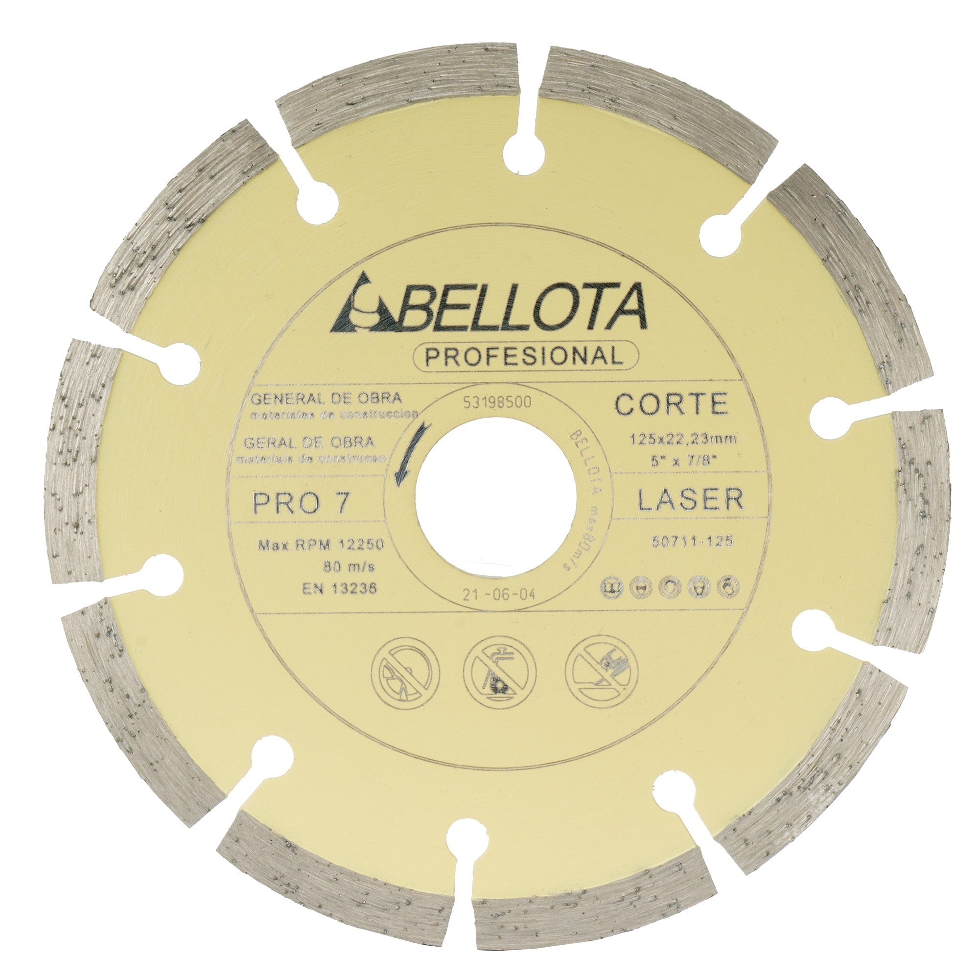 Disco diamante segmentado general de obra pro7 / 50711125