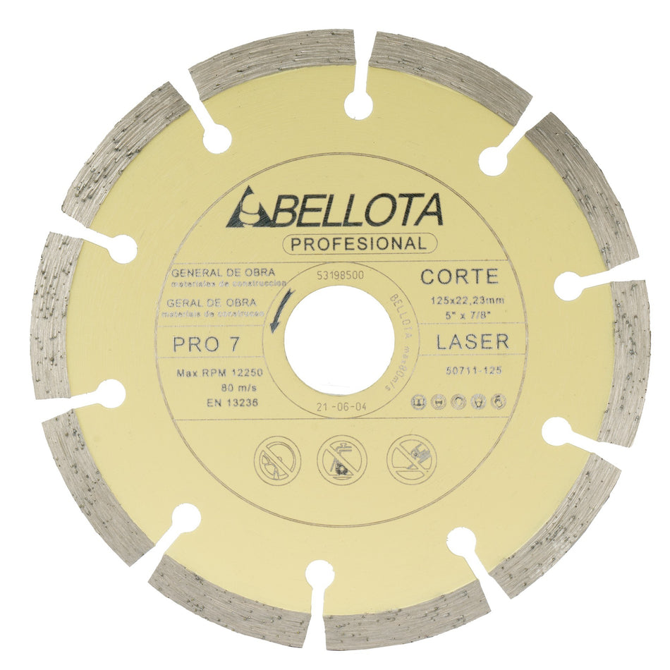 Disco diamante segmentado general de obra pro7 / 50711125