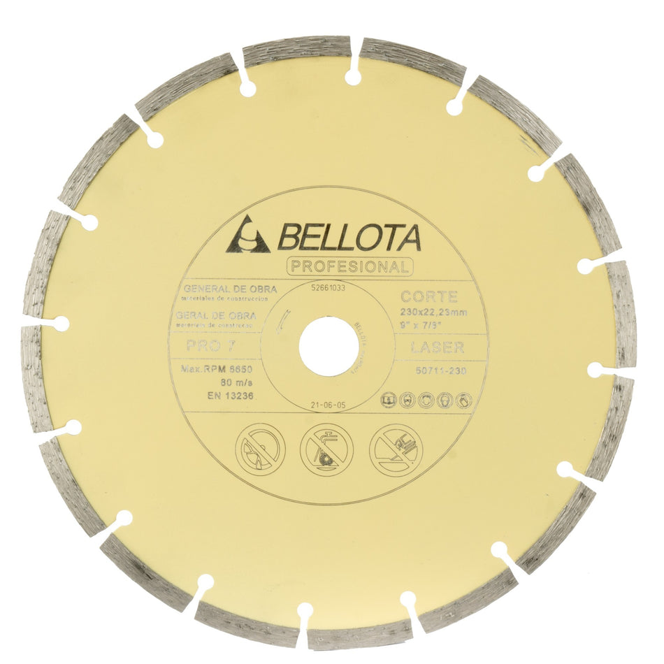 Disco diamante segmentado general de obra pro7 / 50711230