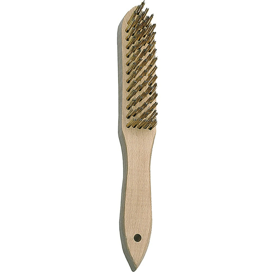Cepillo Manual Acero Latonado Alambre Recto  50801-3