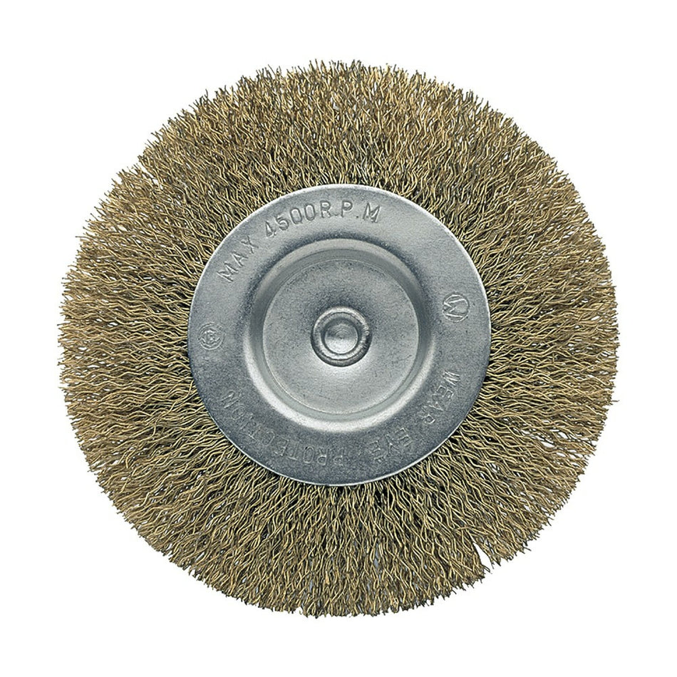 Cepillo Bricolaje Circular Acero Latonado Alambre Ondulado 50807-50