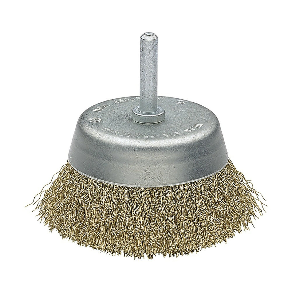 Cepillo Bricolaje Taza Acero Latonado Alambre Ondulado 50808- 50 I