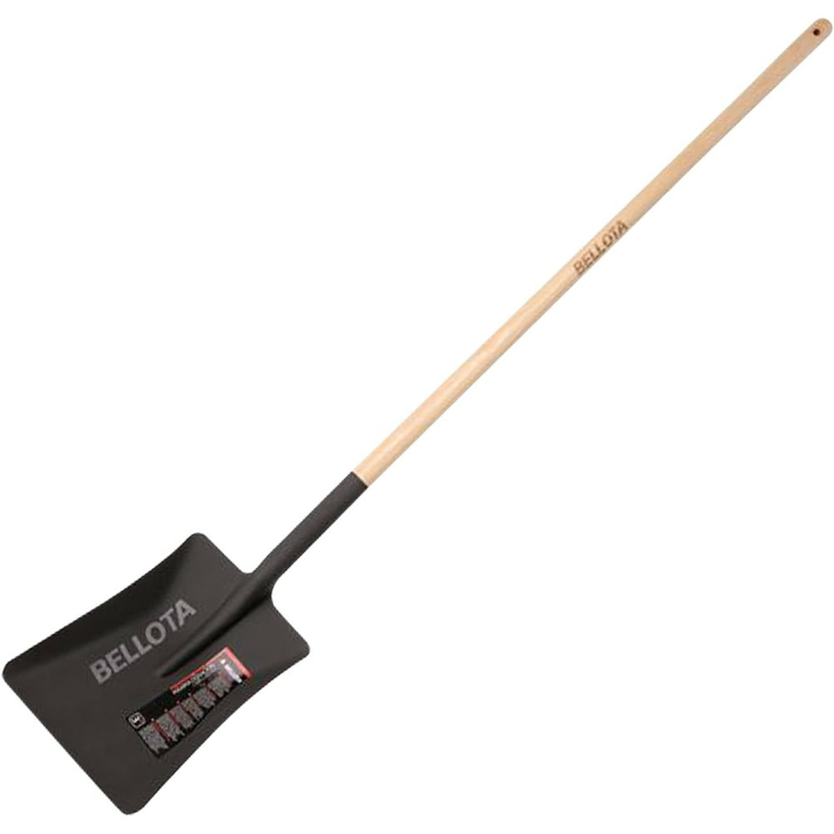 Pala cuadrada con mango largo de madera de haya PEFC 250 mm / 55022L