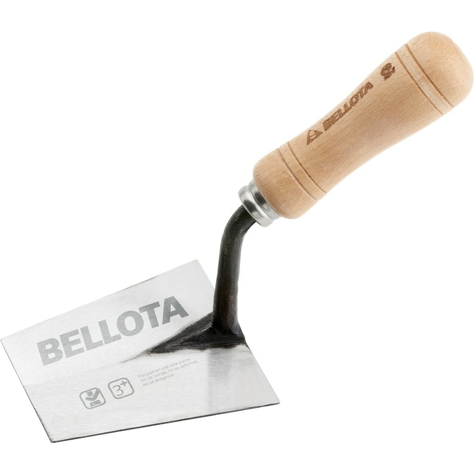 Paleta alicatador punta cuadrada con mango madera de haya PEFC 120 mm / 5849