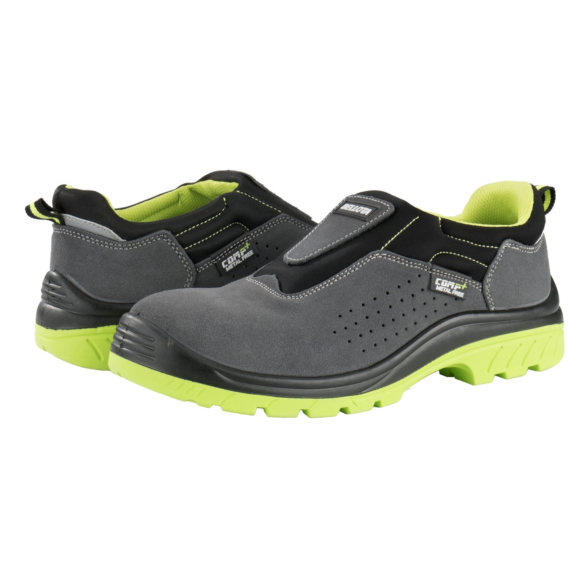 Zapato de seguridad Comp+ Easy Fit serraje gris S1P talla 40 / 7231240S1P