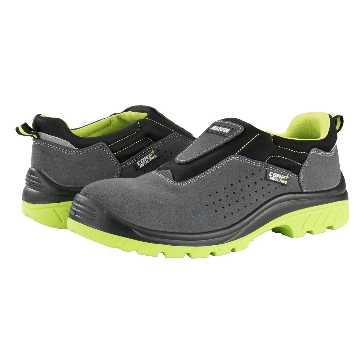 Zapato de seguridad Comp+ Easy Fit serraje gris S1P talla 46 / 7231246S1P