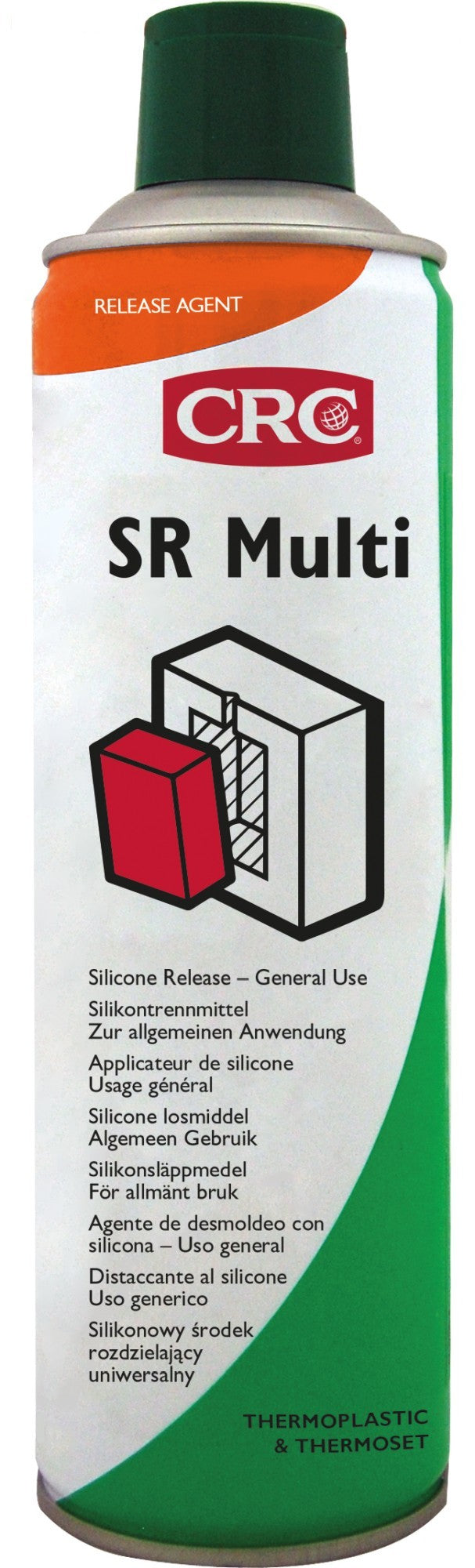 SR MULTI: Desmoldeante de uso general para todo tipo de termoplásticos. Hasta 200ºC - SR MULTI 500 ML