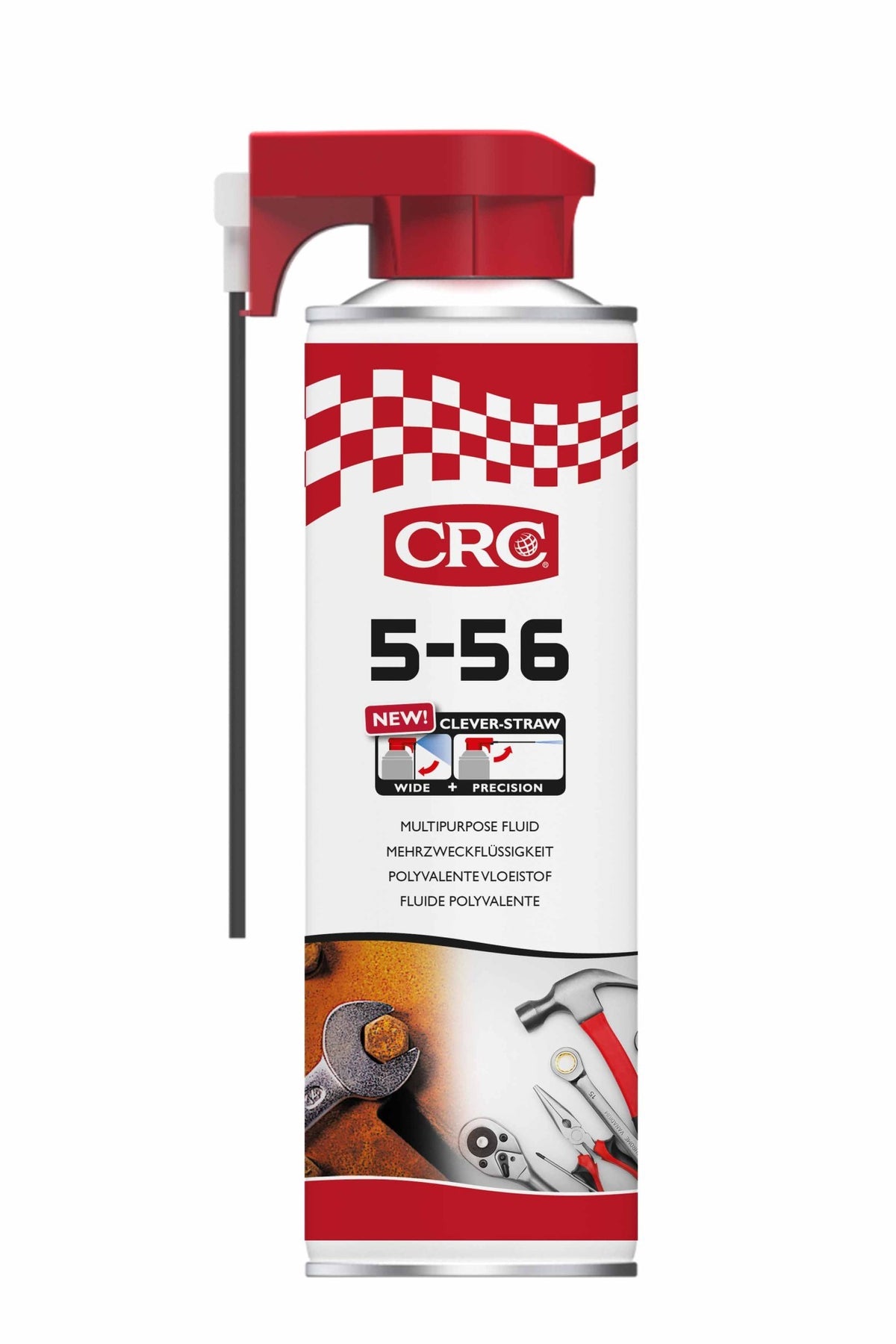 5-56 Clever Straw: Lubricante multiuso con difusor especial. Antihumedad. Penetrante. Anticorrosivo - 5-56 CLEVERSTRAW 250 ML