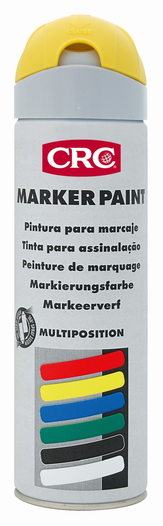 MARKERPAINT -  Pintura de marcaje para obras - MARKERPAINT AMARILLO CONSTRUCCION 500 ML