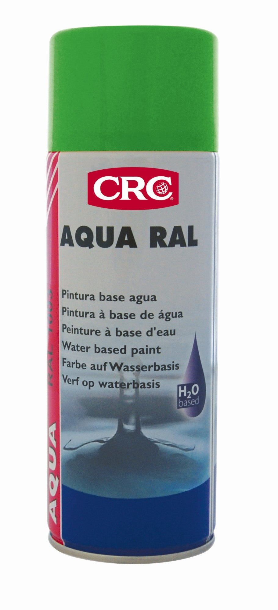 AQUA RAL - Pintura acrílica base agua, respetuosa con el medio ambiente - AQUA RAL 6018 VERDE 400 ML