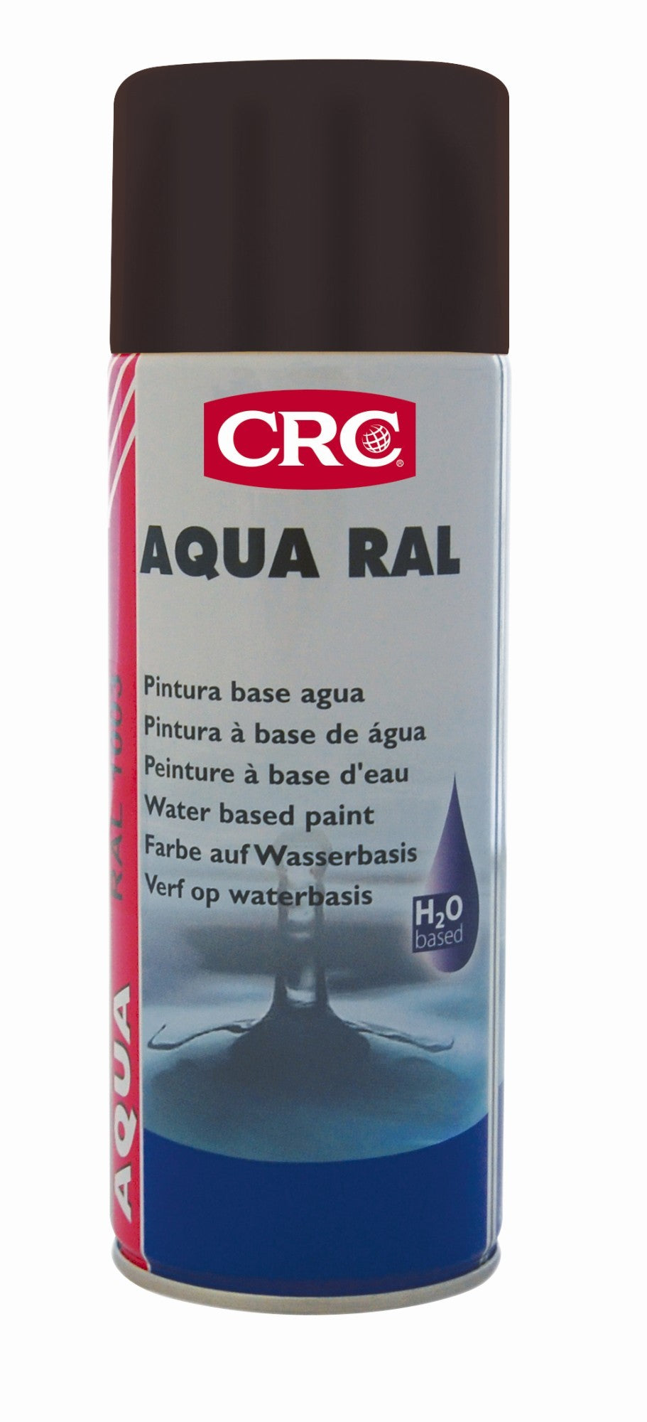 AQUA RAL - Pintura acrílica base agua, respetuosa con el medio ambiente - AQUA RAL 9005 NEGRO BRILLANTE 400 ML