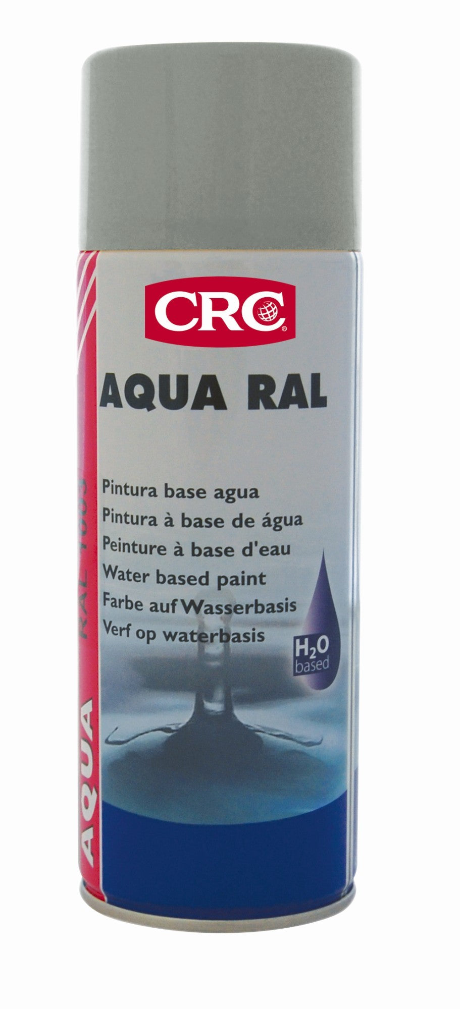 AQUA RAL - Pintura acrílica base agua, respetuosa con el medio ambiente - AQUA RAL 9006 PLATA 400 ML