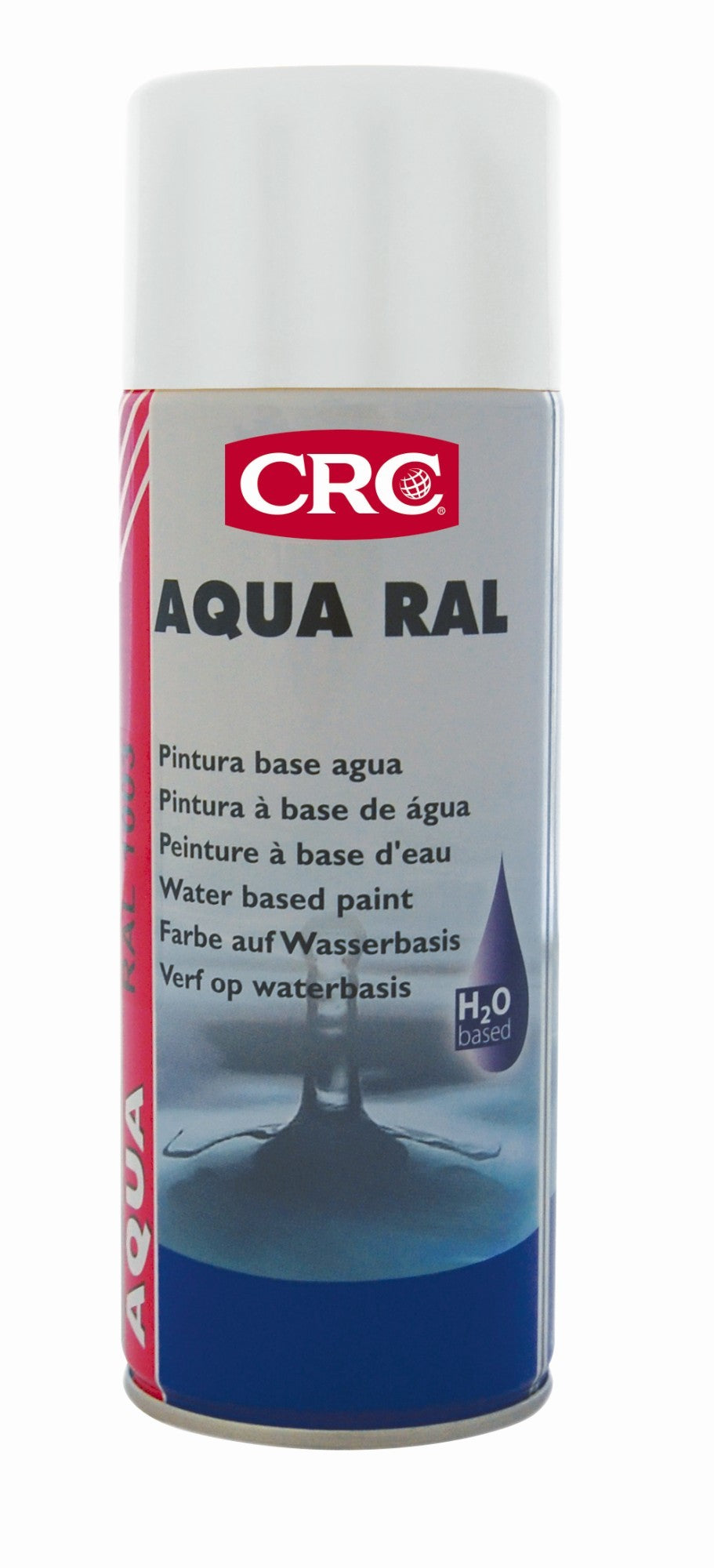 AQUA RAL - Pintura acrílica base agua, respetuosa con el medio ambiente - AQUA RAL 9010 BLANCO BRILLANTE 400 ML