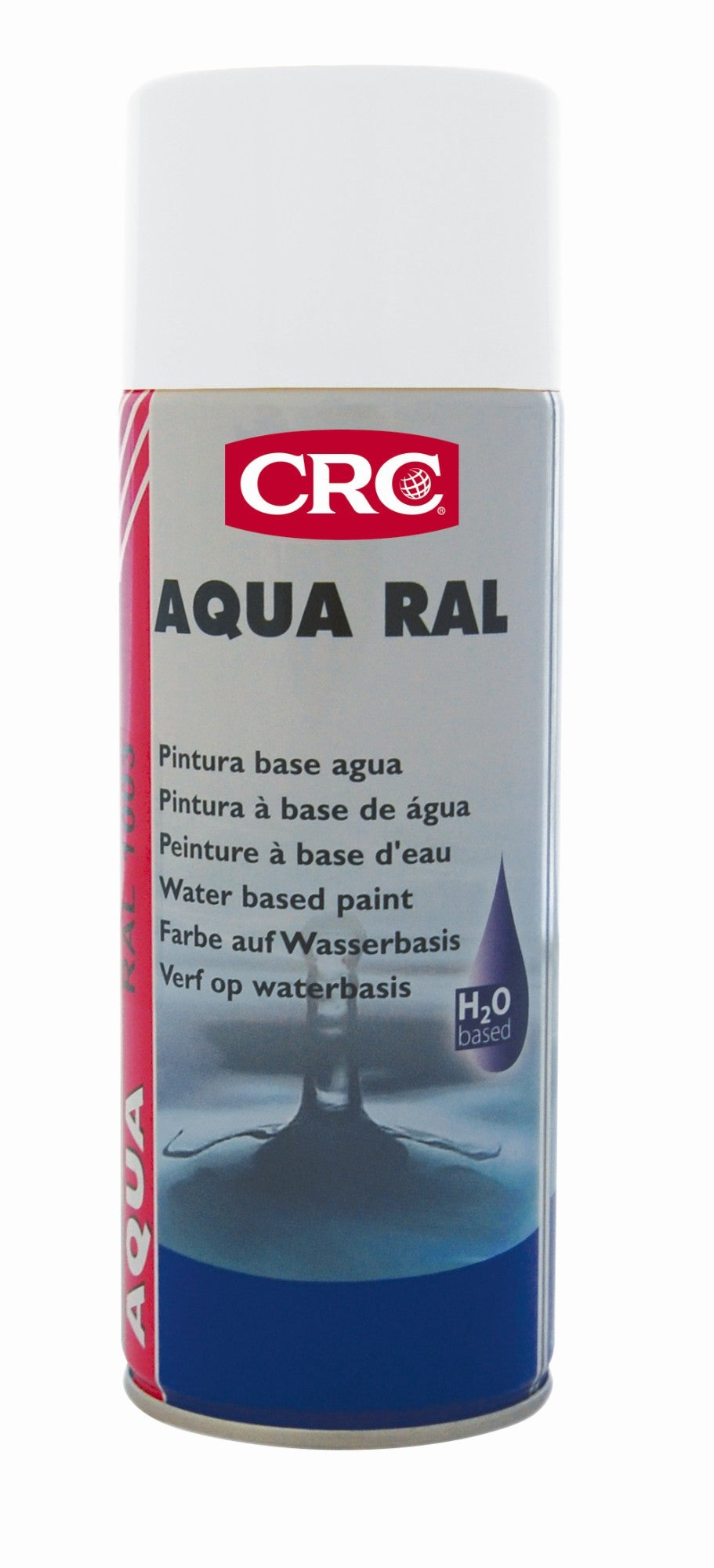 AQUA RAL - Pintura acrílica base agua, respetuosa con el medio ambiente - AQUA RAL 9010 BLANCO MATE 400 ML