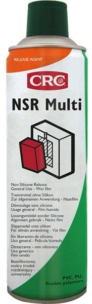 NSR MULTI: Desmoldeante sin silicona de uso general para todo tipo de termoplásticos. Película húmeda. Hasta 200ºC