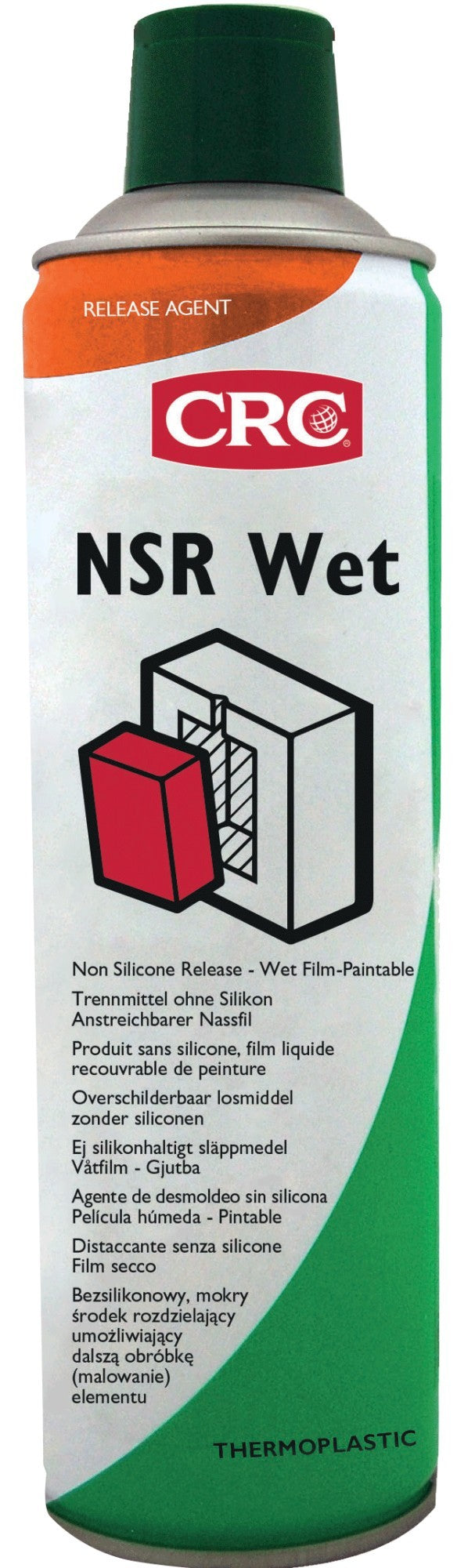 NSR WET: Desmoldeante para inyección de plásticos. Película Húmeda. Hasta 150ºC - NSR WET 500 ML