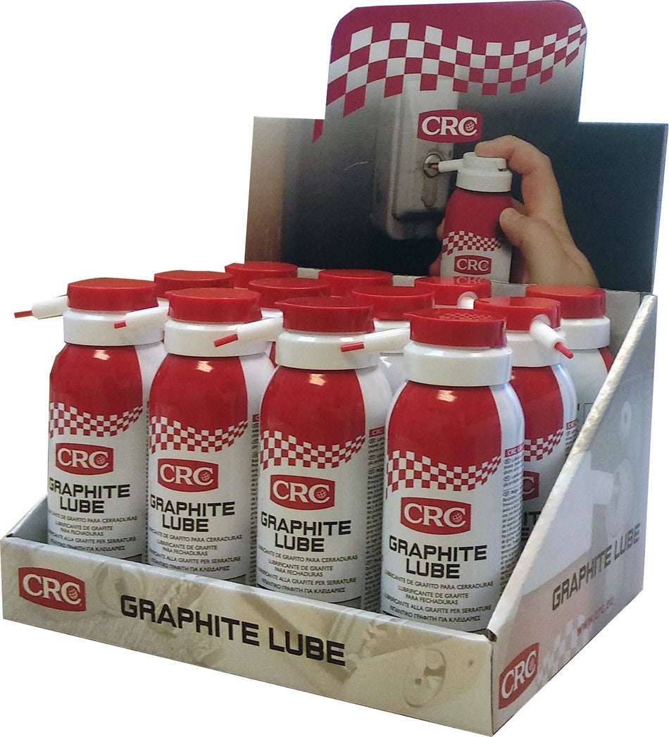 GRAPHITE LUBE: Lubricante de grafito para cerraduras. Seco - GRAPHITE LUBE EN EXPOSITOR 100 ML