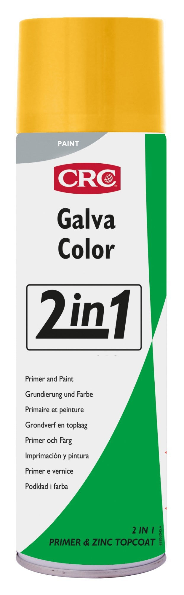 GALVACOLOR - Imprimación anticorrosión + color en un solo producto - GALVACOLOR RAL 1004 AMARILLO 500 ML