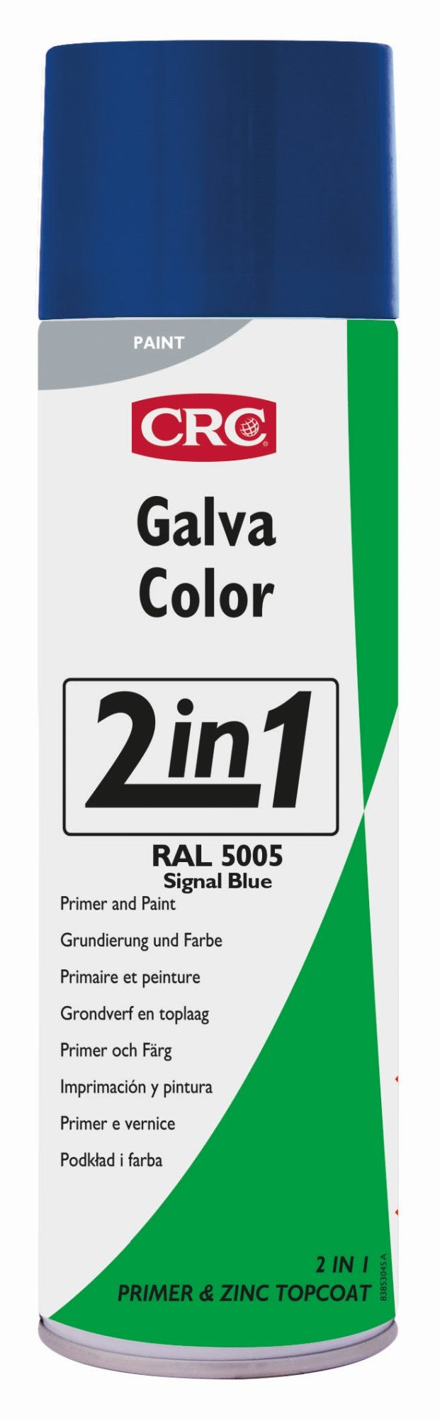 GALVACOLOR - Imprimación anticorrosión + color en un solo producto - GALVACOLOR RAL 5005 AZUL SEÑAL 500 ML