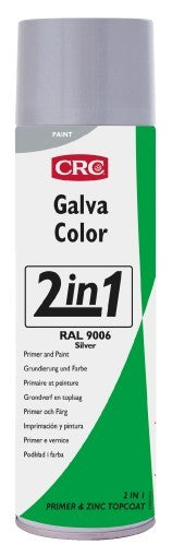 GALVACOLOR - Imprimación anticorrosión + color en un solo producto - GALVACOLOR RAL 9006 PLATA 500 ML