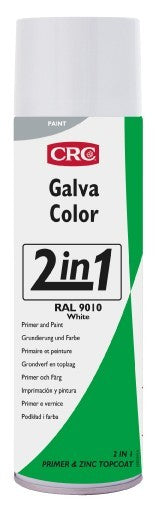 GALVACOLOR - Imprimación anticorrosión + color en un solo producto - GALVACOLOR RAL 9010 BLANCO PURO 500 ML