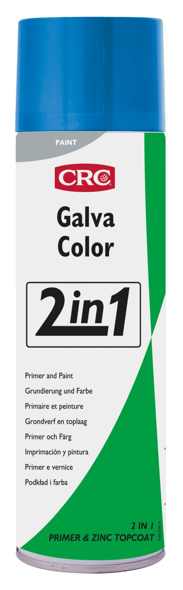 GALVACOLOR - Imprimación anticorrosión + color en un solo producto - GALVACOLOR RAL 5012 AZUL 500 ML