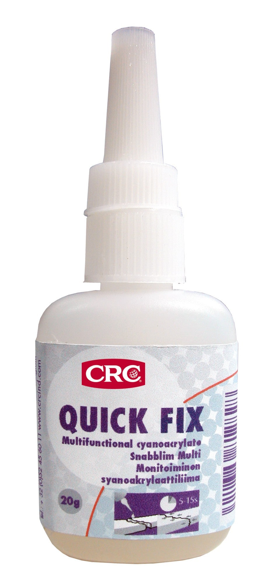 QUICK FIX - Adhesivo universal de cianoacrilato - QUICK FIX 20 GRS