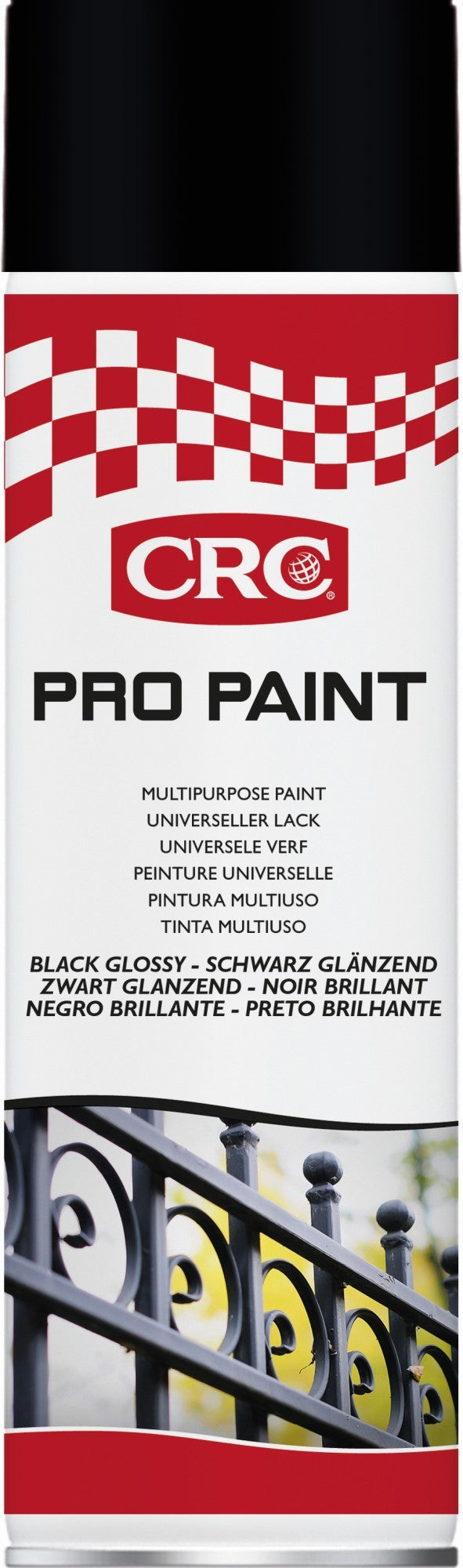 PRO PAINT: Pintura acrílica para retoque de carrocería. - PRO PAINT NEGRO BRILLO 500 ML