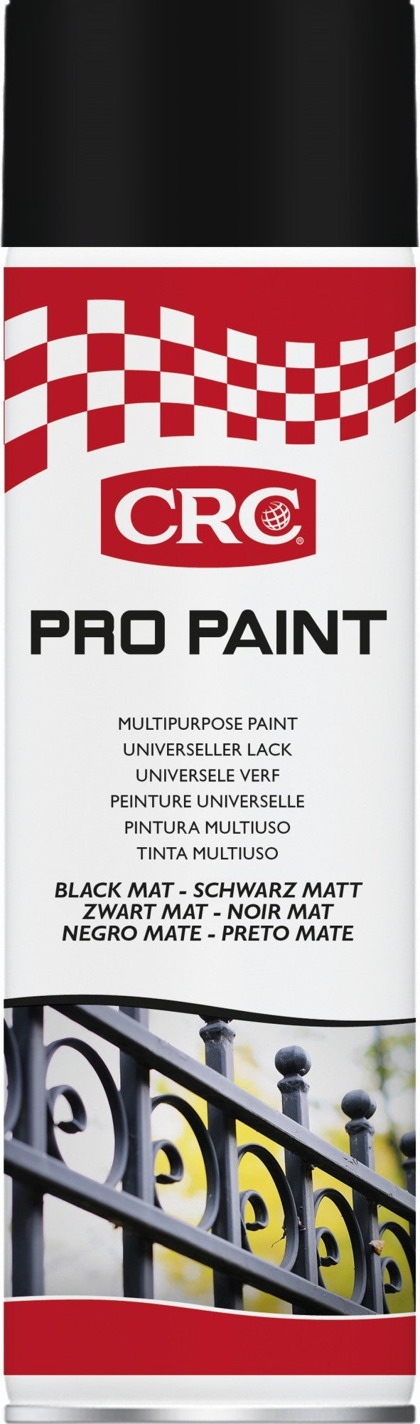 PRO PAINT: Pintura acrílica para retoque de carrocería. - PRO PAINT NEGRO MATE 500 ML