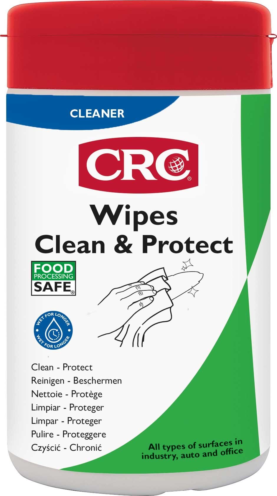 WIPES CLEAN & PROTECT: Toallitas limpiadoras con certificación NSF para usar en industria alimentaria -50 UDS