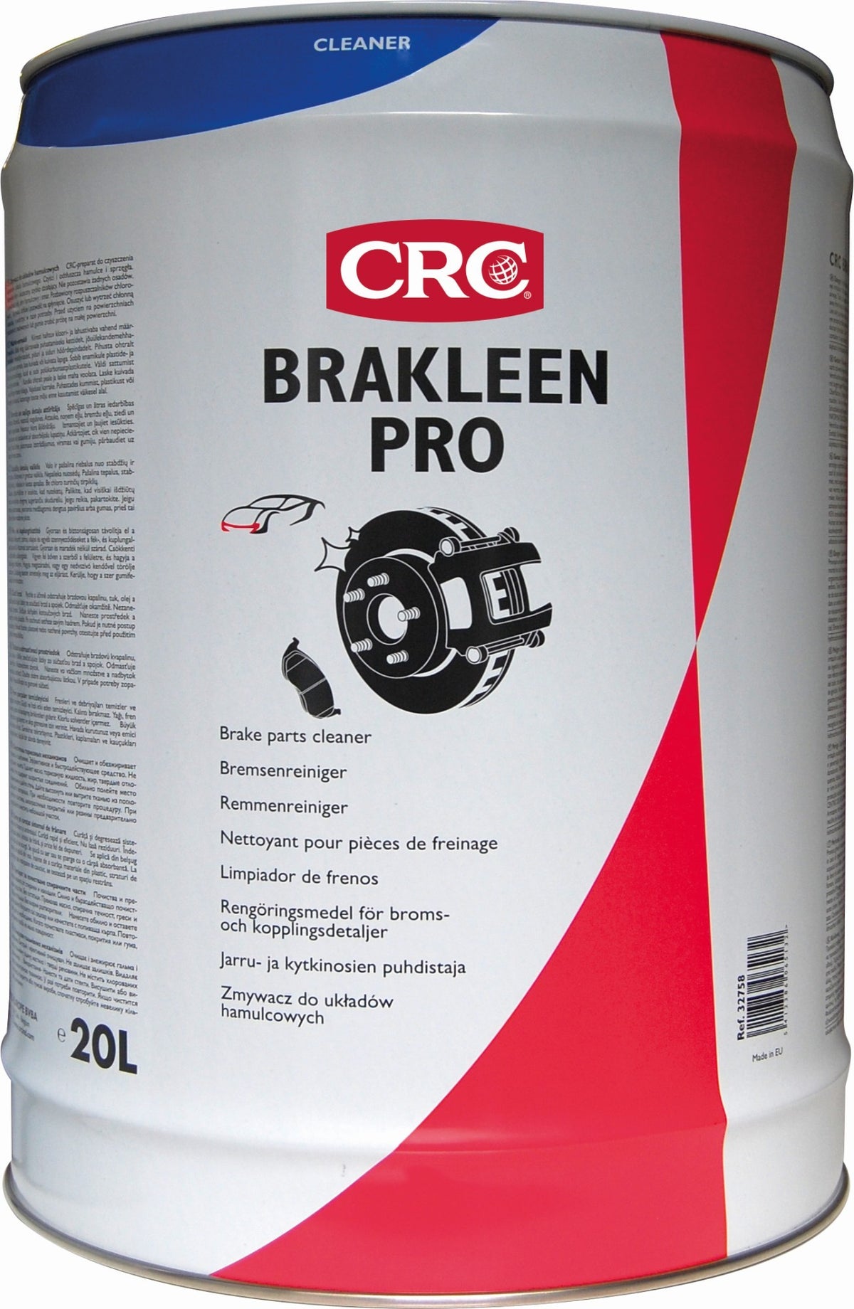 BRAKLEEN PRO-Limpiador de frenos. Súper enérgico. Rápida evaporación - BRAKLEEN PRO 20 L