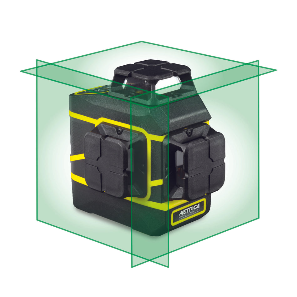 Láser 3D Action Verde Nivel Autonivelante Metrica