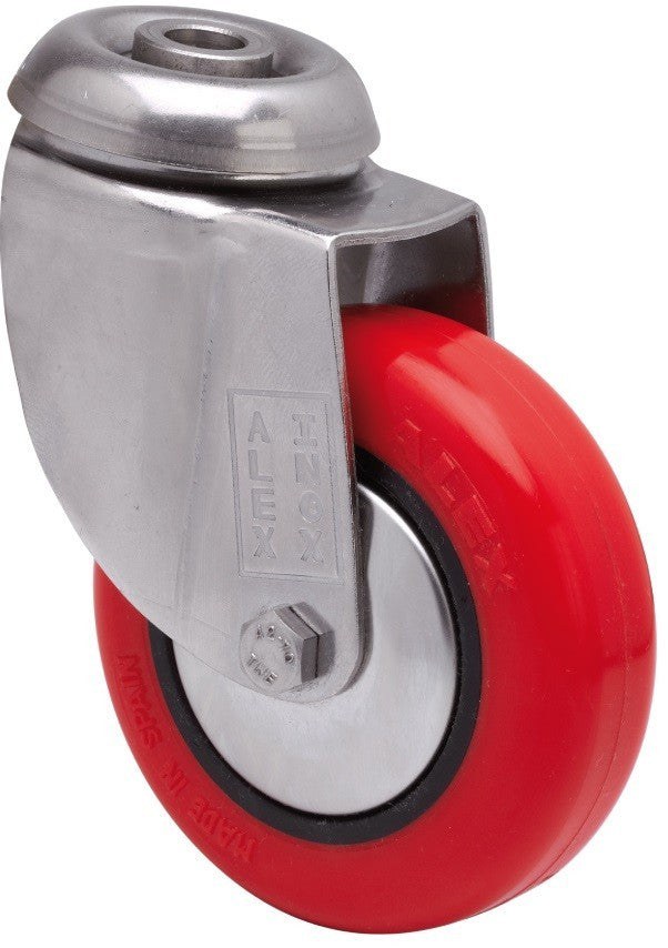 SERIE BHI INOX-PPI, Giratorio/Agujero pasante/Sin Freno 2-3056