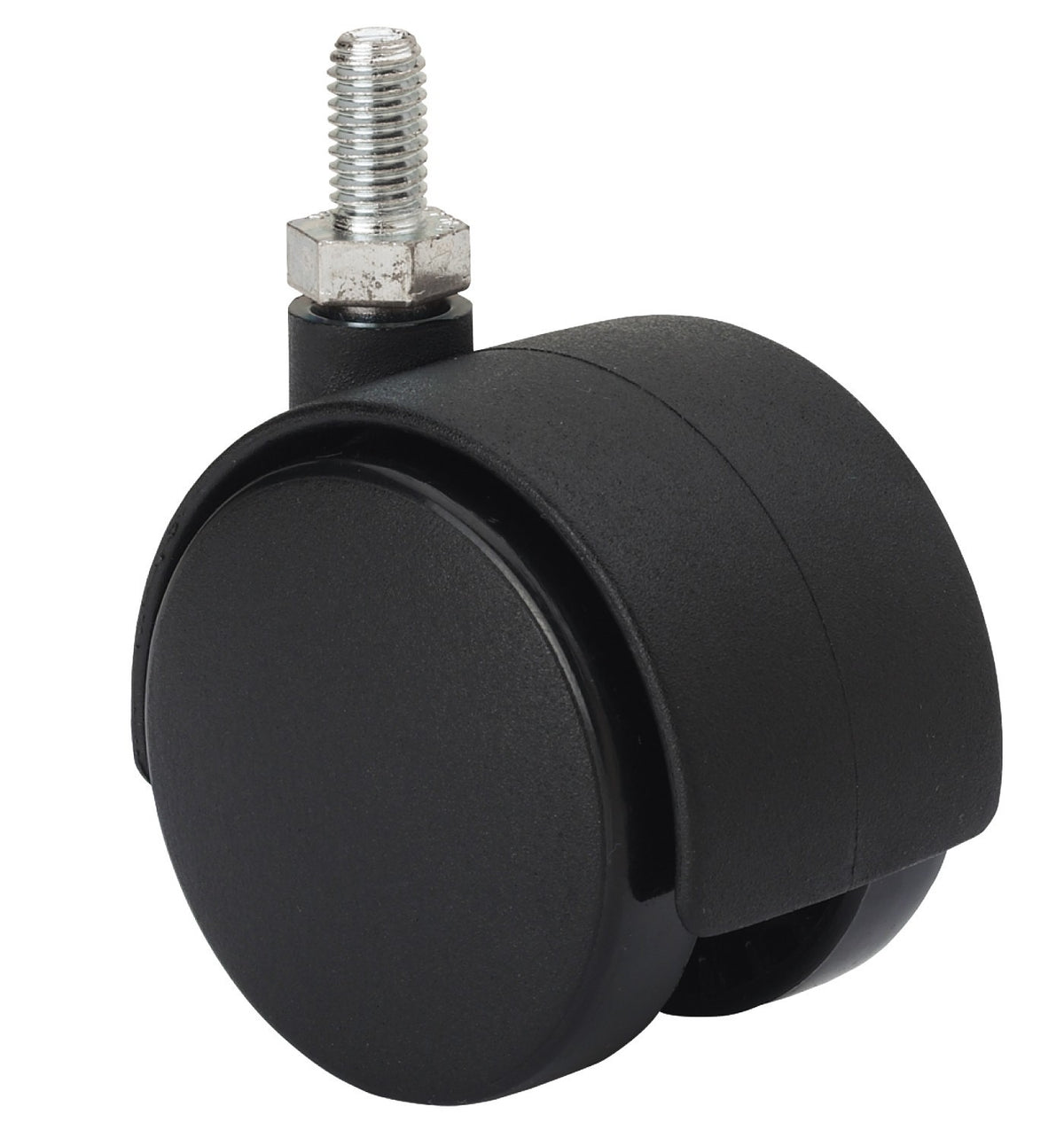 SERIE DK-DK Negro, Giratorio/Espiga roscada/Sin Freno 1-0332