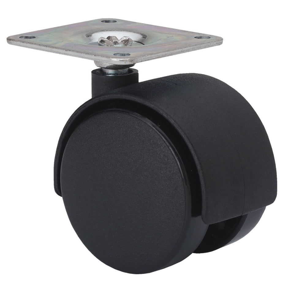SERIE DK-DK Negro, Giratorio/Platina/Sin Freno 1-0788