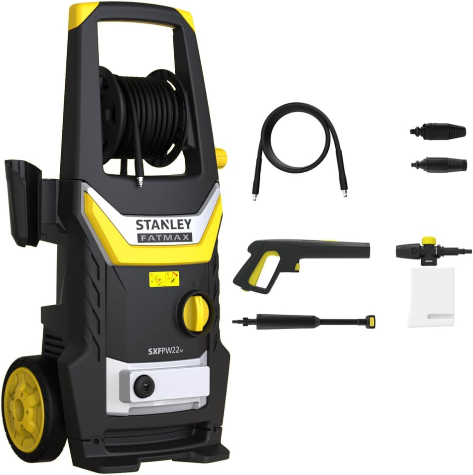 Hidrolimpiadora de Alta Presión 160 bar 2200W para Limpieza Profesional Exterior Stanley Fatmax SXFPW22M