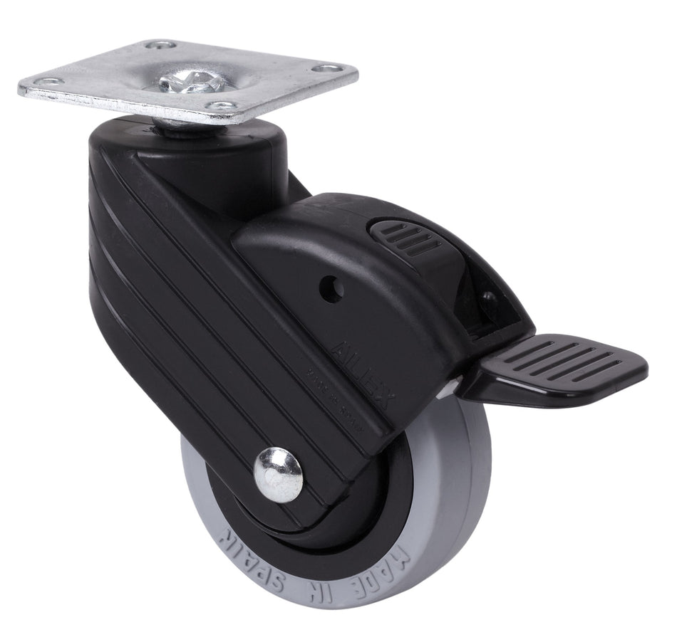 SERIE HP-PGI negro, Giratorio/Platina/Freno Rueda 1-0761