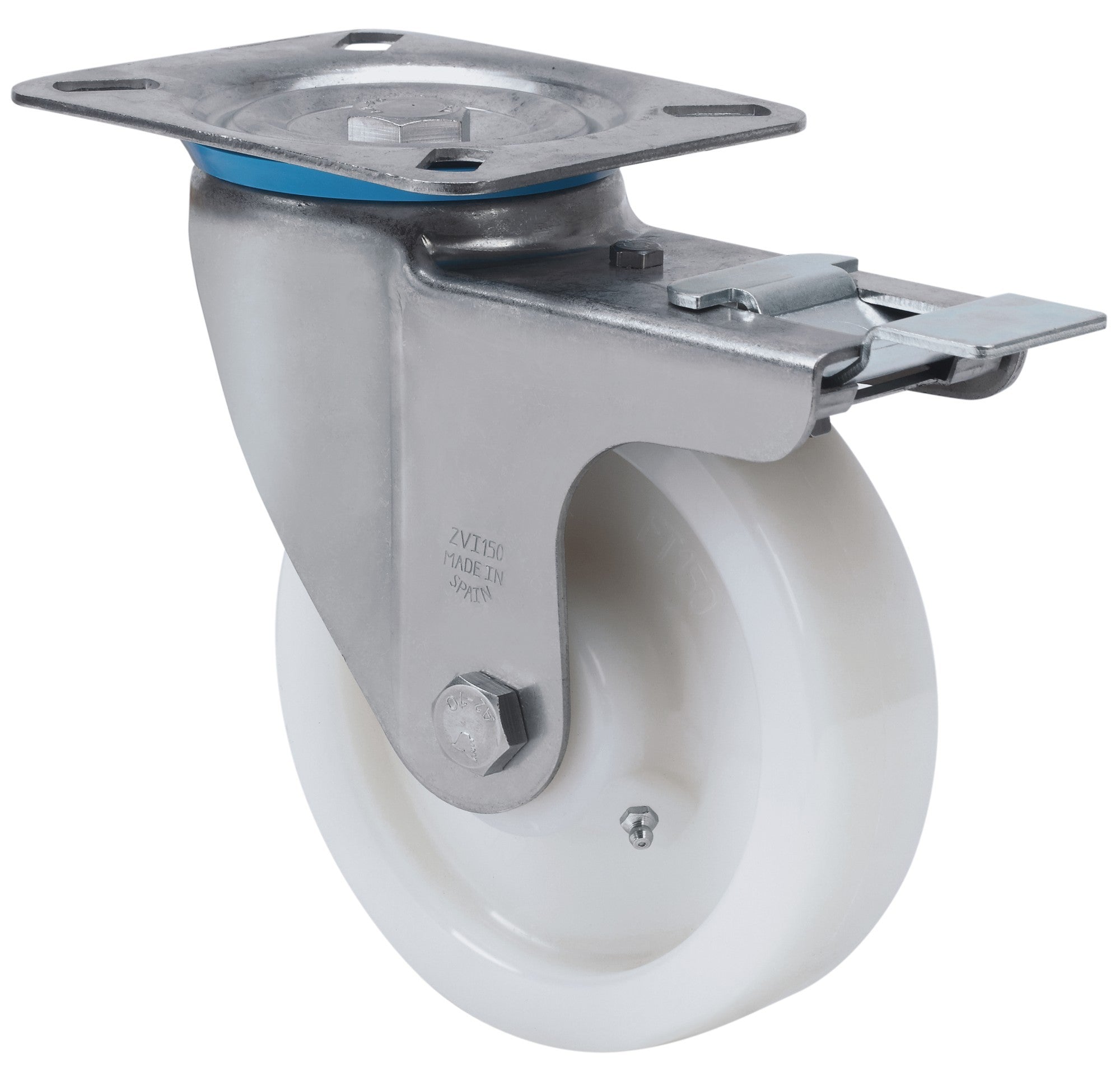 SERIE ZVI INOX-FT, Giratorio/Platina/Freno Rueda y Soporte 2-2698