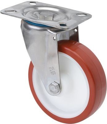 SERIE ZVI INOX-POL, Giratorio/Platina/Sin Freno 2-2417