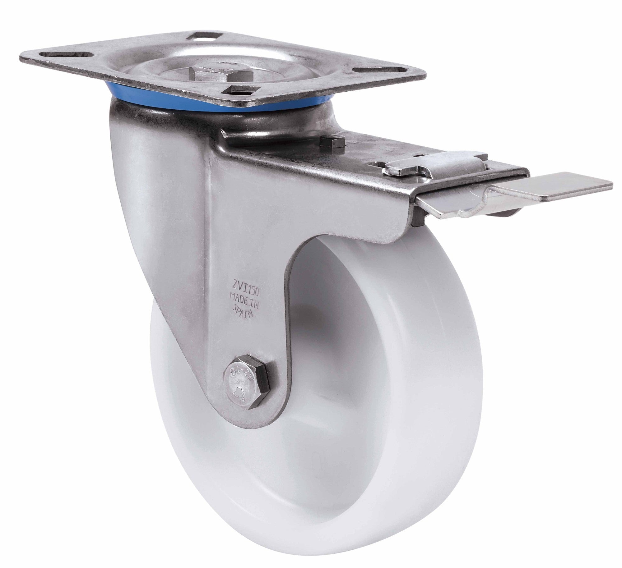 SERIE ZVI INOX-UT, Giratorio/Platina/Freno Rueda y Soporte 2-1643