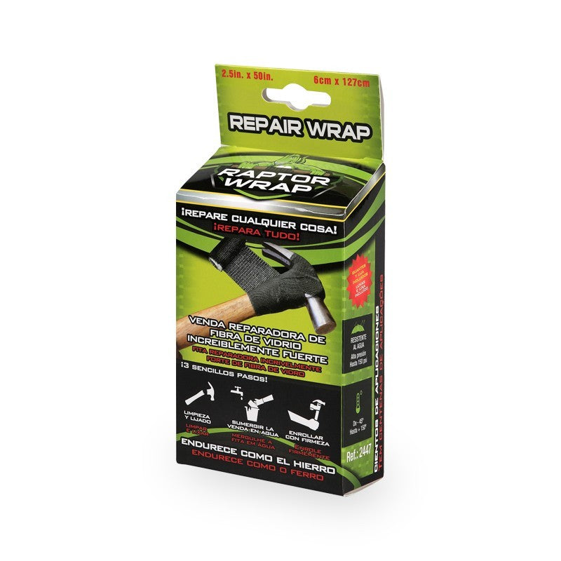 RAPTOR WRAP VENDA REPARADORA DE FIBRA DE VIDRIO 6 X 127 CM 2447