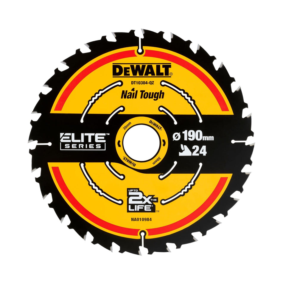 Hoja Sierra Circular Portátil ELITE 190mm 24T Dewalt DT10304-QZ