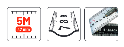 Flexómetro Metrica Wing Shape 5X32mm