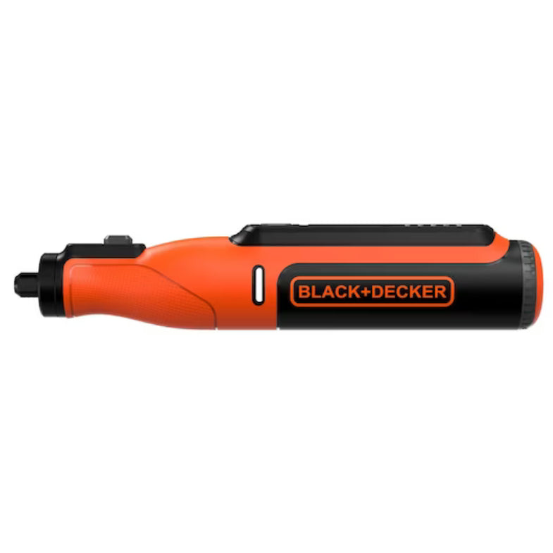 Multi-Herramienta Rotativa Black&Decker 7,2V y bat integrada 1,5Ah. Con 53 acces, cable USB y estuche transporte