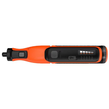 Multi-Herramienta Rotativa Black&Decker 7,2V y bat integrada 1,5Ah. Con 53 acces, cable USB y estuche transporte