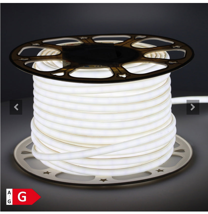 Rollo 50M tira LED 12W/M 6000-6500K IP65 230V regulable