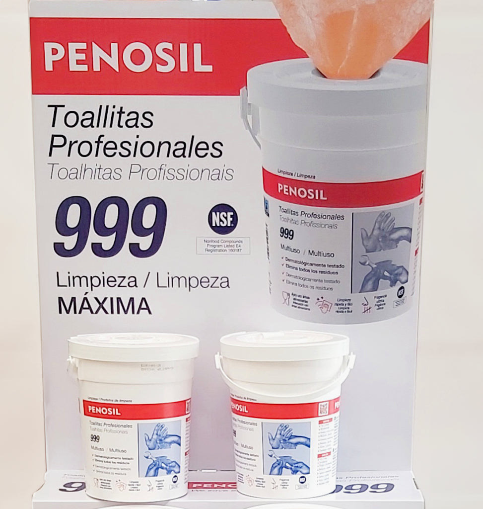 Toallitas limpiadoras profesionales Penosil 999 NSF bote de 72 uds