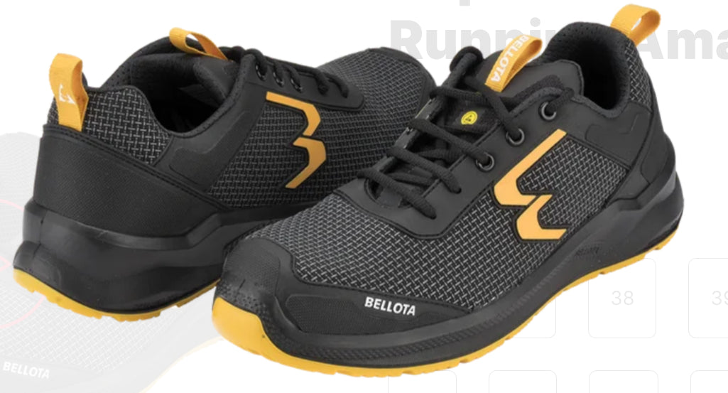 Zapatilla Bellota de seguridad Running Amarillo S3S ref RUNAS3S36